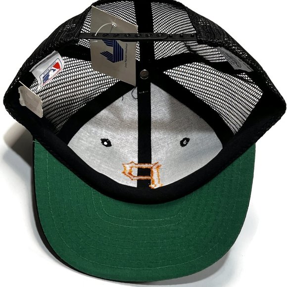 Drew Pearson Vintage Pittsburgh Pirates Baseball MLB Snapback Hat Black New Mesh - Picture 4 of 10